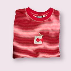 Bold Spirit Cherry Stripe Top